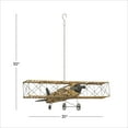 thumbnail image 3 of DecMode Metal Plane Natural Sculpture Tan, 3 of 10