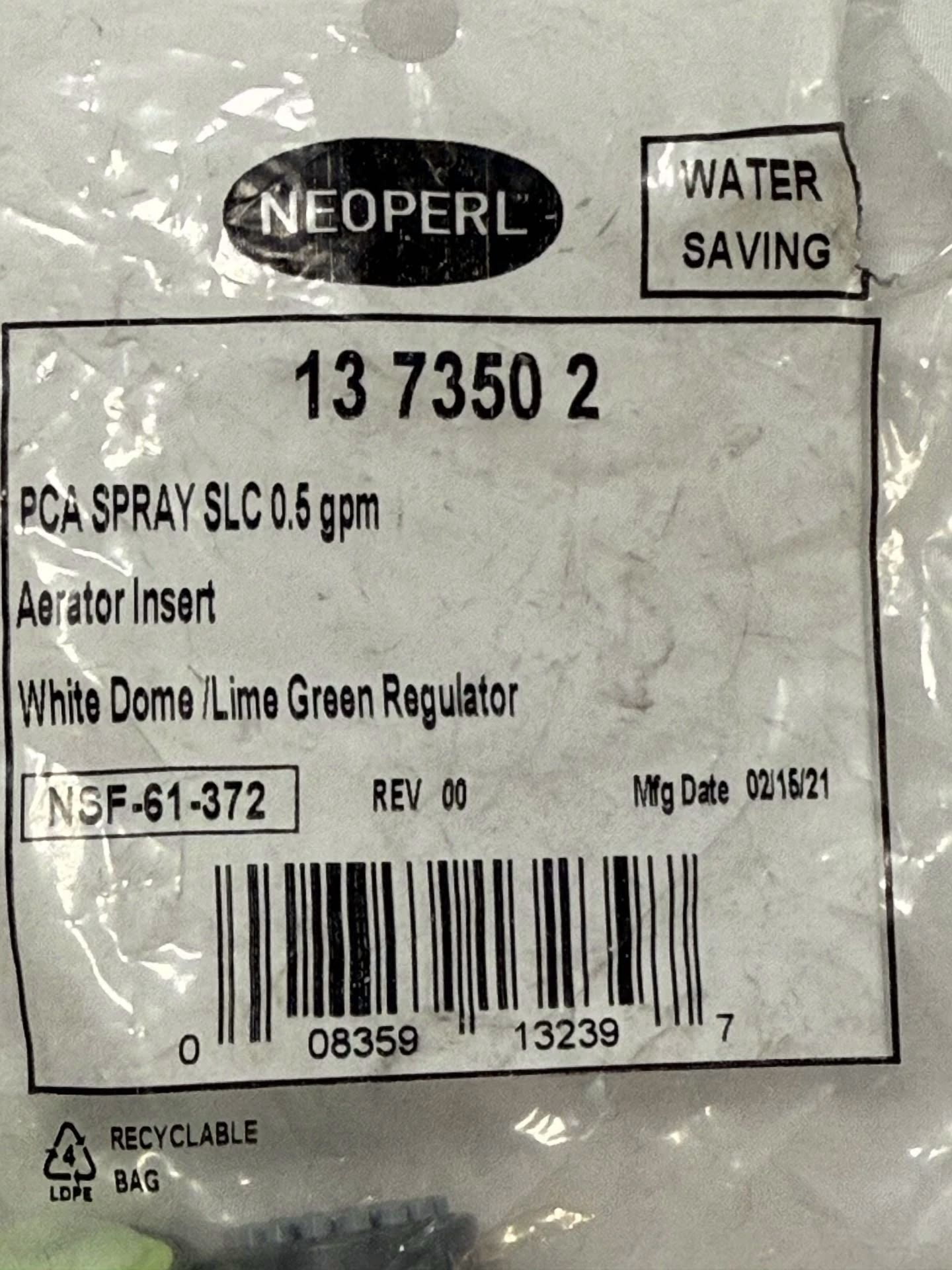 CRESTIN- 6 Piece Neoperl Aerator Insert Pca Spray Slc 0.5 Gpm