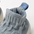 thumbnail image 6 of Ferjadq Baby Sock Shoes Soft Rubber Sole Non Slip Knit Upper Indoor Outdoor Learning Walk Socks for Infant Blue,2-3 Years, 6 of 7