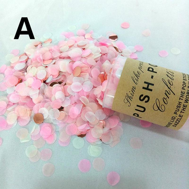 Party Confetti Poppers For Wedding Happy Birthday Flower Mini Round