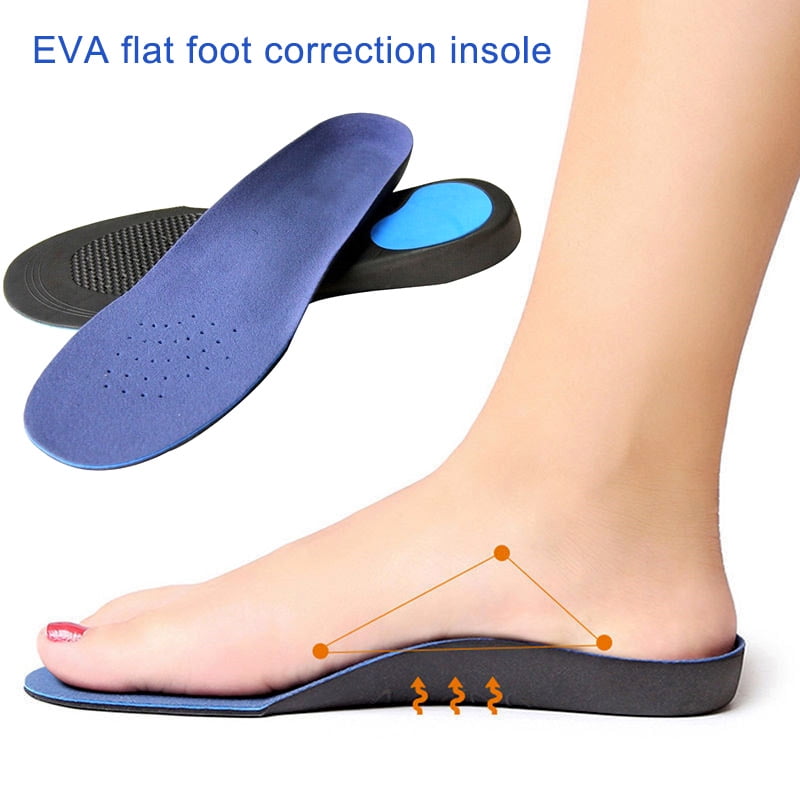 2 Pairs Memory Foam Insoles Shoe Comfort Unisex Size Cushion Feet Pad Heel Shock 