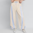 thumbnail image 2 of GPOECD Womens Pants Casual Loose Fit Drawstring Trousers with Contrast Side and Pockets Street Style Drawstring Pants Women, 2 of 8