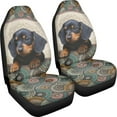 thumbnail image 3 of Xoenoiee Dachshund Dog Boho Mandala Print Car Seat Covers High Back Design Front Seats Only, Universal Fit All Weather Vehicle Seat Cover Protectors for SUV Truck Sedan, 3 of 6