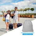 thumbnail image 5 of Uxcell Reusable Drawstring Bags, 10x12.6" 3 Pack Multipurpose Storage Pouch, Light Gray, 5 of 6
