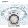 thumbnail image 4 of Time Relay Timer Switch 24V DC H3Y-2 Delay Timer with Adjustable Transparent Dial 1S/3S/6S/10S/30S/60S for Industrial Control, 4 of 7