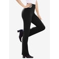 thumbnail image 3 of Woman Within Plus Size Petite Stretch Ponte Knit Pull-On Bootcut Pants, 3 of 6