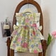 thumbnail image 5 of Vestido sin mangas con estampado de flores y orejas de madera con lazo doble para niña de verano, 5 of 6