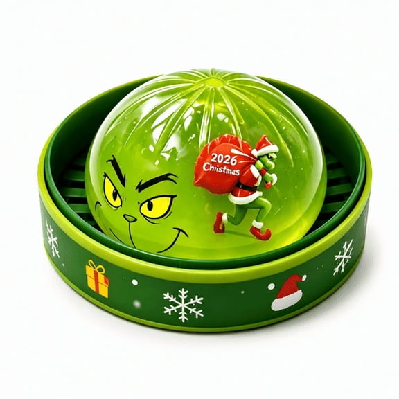 2026 Christmas Limited Monster Glitter Dumpling Squishy, Green Dumpling Squishy with Box, Dumplings Squeeze Balls Stress Relief Sensory for Festival & Birthday Gifts, Stocking Stuffers Party Favors