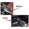 thumbnail image 3 of For - 5 Series G30 2018-2022 Car Center Console Multimedia Panel Knob Cover Trim Frame Sticker Accessories,Carbon, 3 of 5
