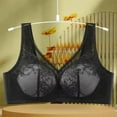 thumbnail image 2 of XUNKUSGA Bralettes for Women Lace Bra Solid Color WireFree V Triangle Push Up Bra Casual Comfortable Non Padded Everyday Bras Soft L-3XL, 2 of 4