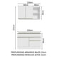 thumbnail image 3 of Cocina Integral Completa 120cm Madesa Glamy 08 Blanco, 3 of 10