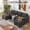 Grey, variant on Howcool 106" Cloud Sectional Sofa with Extra Deep Seat,U Shaped Sectional Couches for Living Room,4 Seater Corduroy Sofas & Couches,Modern Apartment Couch with Double Chaise Lounge,Grey