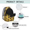thumbnail image 4 of Sunflower Backpack for School,Cute School Bag,Schoolbag with Adjustable Shoulder Straps & Padded Back,15.3"x11"x7.1".﻿, 4 of 6