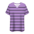 thumbnail image 6 of Short Sleeve Shirts For Women Sevevn Women's Fashion Summer Printed Plus Size Short Sleeve V-Neck Blouses Casual Tops For Women, 6 of 6