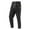 Black A, variant on Men's Jogger Pants Cotton Spandex Tapered Sweatpants with Drawstring Waist, Loose Fit Cuffed Ankle Lounge Pants, Coffee Size L