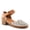 WHITE MULTI, variant on Eveline Women’s Leather Sandal with Laser-cut Design & Comfort