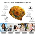 thumbnail image 5 of Disketp Clear Sky Sunflower Slouchy Beanie Hip-Hop Soft Lightweight Running Beanie Adult Hats Chemo Cap for Men Women, 5 of 8