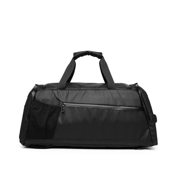 Qarigey Bolsas de gimnasio de PU, organizadora de gran capacidad, de Fitness con cremallera, bolsa de hombro multifunción separada en Envolturas para manijas de equipaje Qarigey AP012725-01