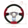 thumbnail image 2 of The ROP Shop Universal 13" Steering Wheel Red & Black, Formula GT for Race, Street & Hot Rod, 2 of 5