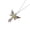 Green, variant on Unique Winged Crosses Pendant Necklace Delicate Demons Wing Crosses Necklace Neck Ornament for the Stylish Individuals