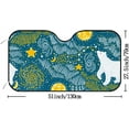thumbnail image 2 of GZHJMY Car Front Windshield Sunshade UV Heat Protection, Foldable Auto Windshield Sun Visor for SUV Sedan Polar Bear Milky Way, Car Sunscreen Blocks UV Rays Heat 51x27.5inch Keep Vehicle Cool, 2 of 5