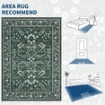 thumbnail image 5 of Garvee Floral Printed Area Rugs 5x7 Botanical Carpet, Farmhouse Flower Rug Washable Rug with Non Slip TPR Backing, Low Pile Modern Floor Mats for Living Room Bedroom Home Decor, Green, 5 of 8