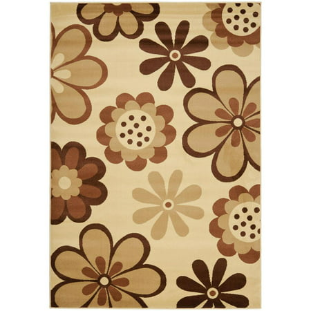 Safavieh Porcello PRL4812A Rug Safavieh Porcello PRL4812A Rug  Power Loomed  Contemporary  96  Length x 11.20 ft Width  Rectangle  Brown  Ivory  Synthetic