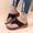 Black, variant on AXXD Women Black Sandals Flat Shoes Ladies Beach Sandals Summer Non-Slip Causal