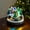 E, variant on Animated Christmas Popcorn Wagon Ornament With LED Lights & Music, Battery Powered Resin Tabletop Decoration For Xmas Village Holiday Party