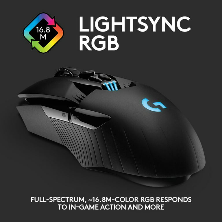 Logitech Wireless Gaming Mouse G903 LIGHTSPEED with HERO 25K sensor - Mouse  - right and left-handed - optical - 11 buttons - wireless, wired -  LIGHTSPEED - USB wireless receiver 