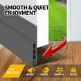 thumbnail image 2 of propuri Door Draft Stopper Insulator Door Sweep Weather Stripping Noise Stopper,2 Pack Gray, 2 of 6
