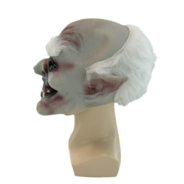Máscara integral de resina Old Demon para cejas, color blanco, para Halloween