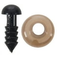 thumbnail image 3 of 200Pcs 6mm Black Plastic Safety Eye for Teddy Toy Eyes Puppet Doll Craft, 3 of 8