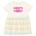 thumbnail image 3 of Inktastic Poppy's Girl Pink with Hearts Girls Baby Dress, 3 of 5