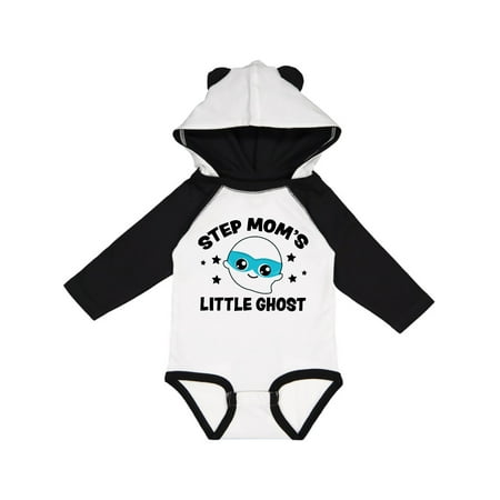 

Inktastic Cute Step Mom s Little Ghost with Stars Gift Baby Boy or Baby Girl Long Sleeve Bodysuit