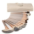 thumbnail image 1 of Juego de brochas de maquillaje, base profesional, brochas para mezclar sombras de ojos, kit de brochas cosméticas, brochas de belleza con sintético, 24 piezas con bolsa, 1 of 4