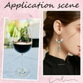 thumbnail image 5 of 160Pcs 2 Colors 316 Surgical Stainless Steel Wine Glass Charms Rings Hoop Earring Findings Real Gold Plated & Stainless Steel Color 35x30x0.7mm, 5 of 7