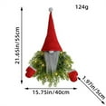 thumbnail image 3 of Harpi Christmas Wreaths for Front Door, Winter Decor Luminous Faceless Old Man Christmas Wreath Wreath Door Hanging Restaurant Bar Christmas Decoration, 3 of 9