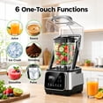 thumbnail image 4 of Friwest 68oz Commercial Blender, 2400W High Speed Professional Blender with 6 One-Touch Functions, Adjustable Speed & Pulse, Soundproof Cover for Smoothies, Ice Crushing & Frozen Drinks, 4 of 7