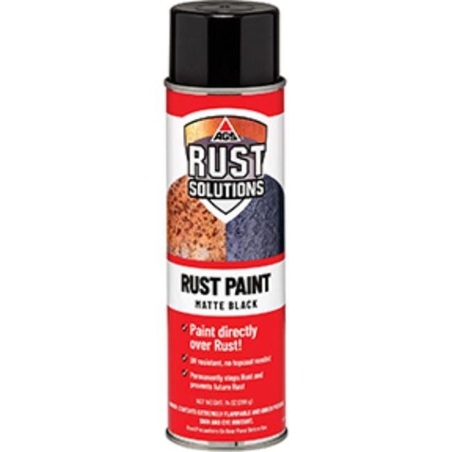 AGS AGS-AOR-14 Aerosol Rust Paint, Matte Black