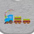 thumbnail image 4 of Inktastic Colorful Toy Train Boys or Girls Baby Bib, 4 of 4