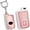 Cat Keychain-pink, variant on Key Fob Cover Compatible with Toyota Avalon Camry Corolla Highlander RAV4 2018-2024 4 Button Keychain Case Holder Protector,bullet keychian-Pink