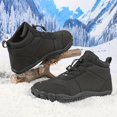 thumbnail image 3 of PLERISE Men's Waterproof Winter Snow Boots, Insulated Warm Outdoor Shoes with Anti-Slip Sole for Hiking, Walking, and Cold Weather Adventures, 3 of 9