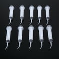 thumbnail image 3 of XYCCA 10pcs Transperant 12ml Dental Impression Material Irrigation Syringes Curved Tip Disposable-081601, 3 of 5