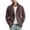 Brown, variant on Men's Vintage Notched Collar Outerwear Double Breasted Design Slim Fit Style Soft Fabric Daily Casual Outdoor Commute Wear Brown