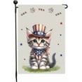 thumbnail image 6 of Cat Patriotic Garden Flag for Outside 12.5x18 Double Sided American Flag - Memorial Day Cat Flag, 6 of 9