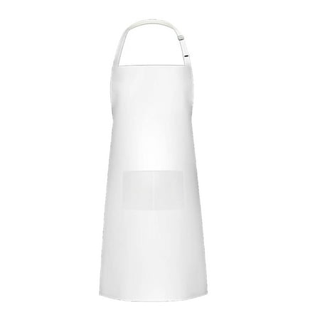 

unbranded Kitchen Large Apron Dual Pockets Adjusting Strap Aprons Household Cooking Cleaning Adult Sleeveless Bib Supplies 70x80cm White