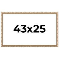 43x25 Frame Silver Real Wood Picture Frame Width 1.5 inches | Interior Frame Depth 0.5 inches |