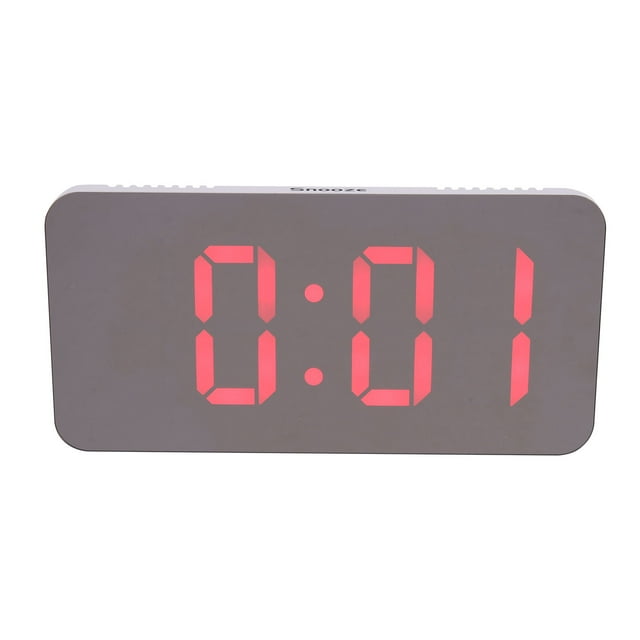 Shisuyan LED Digital Alarm Clock for Home Multi Color Plastic Material with Stable Base 4.7 Inches