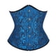 thumbnail image 4 of Corsé moldeador de cintura Prolriy para mujer, con brocado y ballenas, para entrenamiento de cintura bajo el busto, moldeador de cintura, azul oscuro, talla XXL, 4 of 4